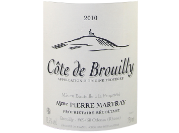 Madame Martray - Côte de Brouilly - Rouge - 2010