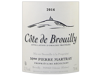 Madame Pierre Martray - Côte de Brouilly - Rouge - 2016