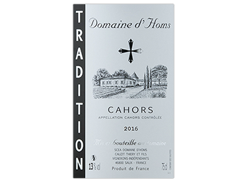 Domaine d'Homs - Cahors - Tradition - Rouge - 2016