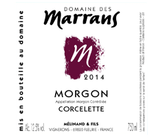 Domaine des Marrans - Morgon - Corcelette - Rouge - 2014