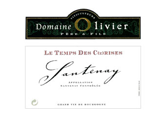 Domaine Antoine et Rachel Olivier - Santenay - Le Temps des Cerises Rouge 2009