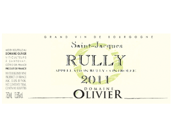 Domaine Antoine et Rachel Olivier - Rully - Saint-Jacques - Blanc - 2012