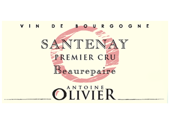 Domaine Antoine Olivier - Santenay 1er cru - Beaurepaire - Rouge - 2015