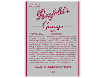 Penfolds - Southern Australia - Grange - Rouge - 2011