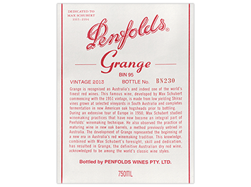 Penfolds - Southern Australia - Grange - Rouge - 2013