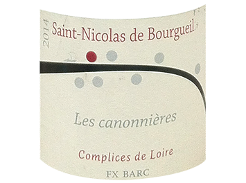 Complices de Loire - Saint Nicolas de Bourgueil - Les Canonnières - Rouge - 2014