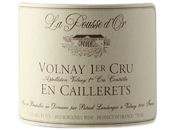 Domaine de la Pousse d'Or - Volnay 1er cru - Caillerets - Rouge - 2007