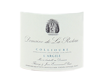 Domaine de la Rectorie - Collioure - L'Argile - Blanc - 2014