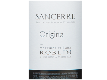 Matthias et Emile Roblin - Sancerre - Origine - Rouge - 2016