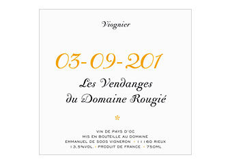 Château de Rieux - VDP d'Oc - Les vendanges du Domaine Rougié Blanc 2011