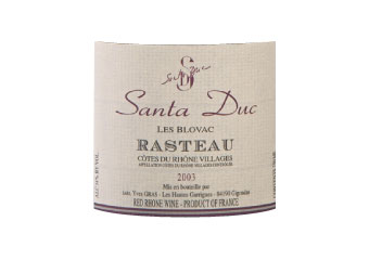 Domaine Santa Duc - Rasteau - Les Blovac Rouge 2003