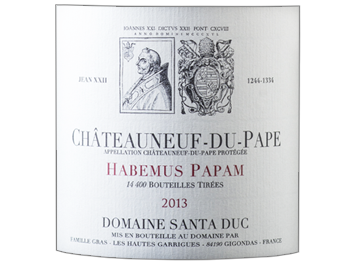 Domaine Santa Duc - Châteauneuf-du-Pape - Habemus Papam - Rouge - 2013