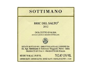 Sottimano - Dolcetto d'Alba - Bric del Salto - Rouge - 2012