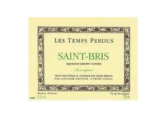 Domaine les Temps Perdus - Saint-Bris - Blanc 2010