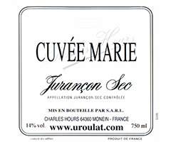 Clos Uroulat - Jurançon Sec - Cuvée Marie - Blanc - 2013