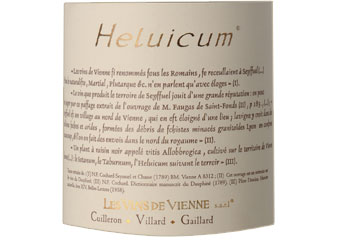 Les Vins de Vienne - IGP des Collines Rhodaniennes - Heluicum Rouge 2010