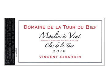 Domaine de la Tour de Bief - Moulin à vent - Clos de la Tour - Rouge - 2010