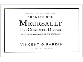 Vincent Girardin - Meursault 1er cru - Les Charmes-Dessus - Blanc - 2015